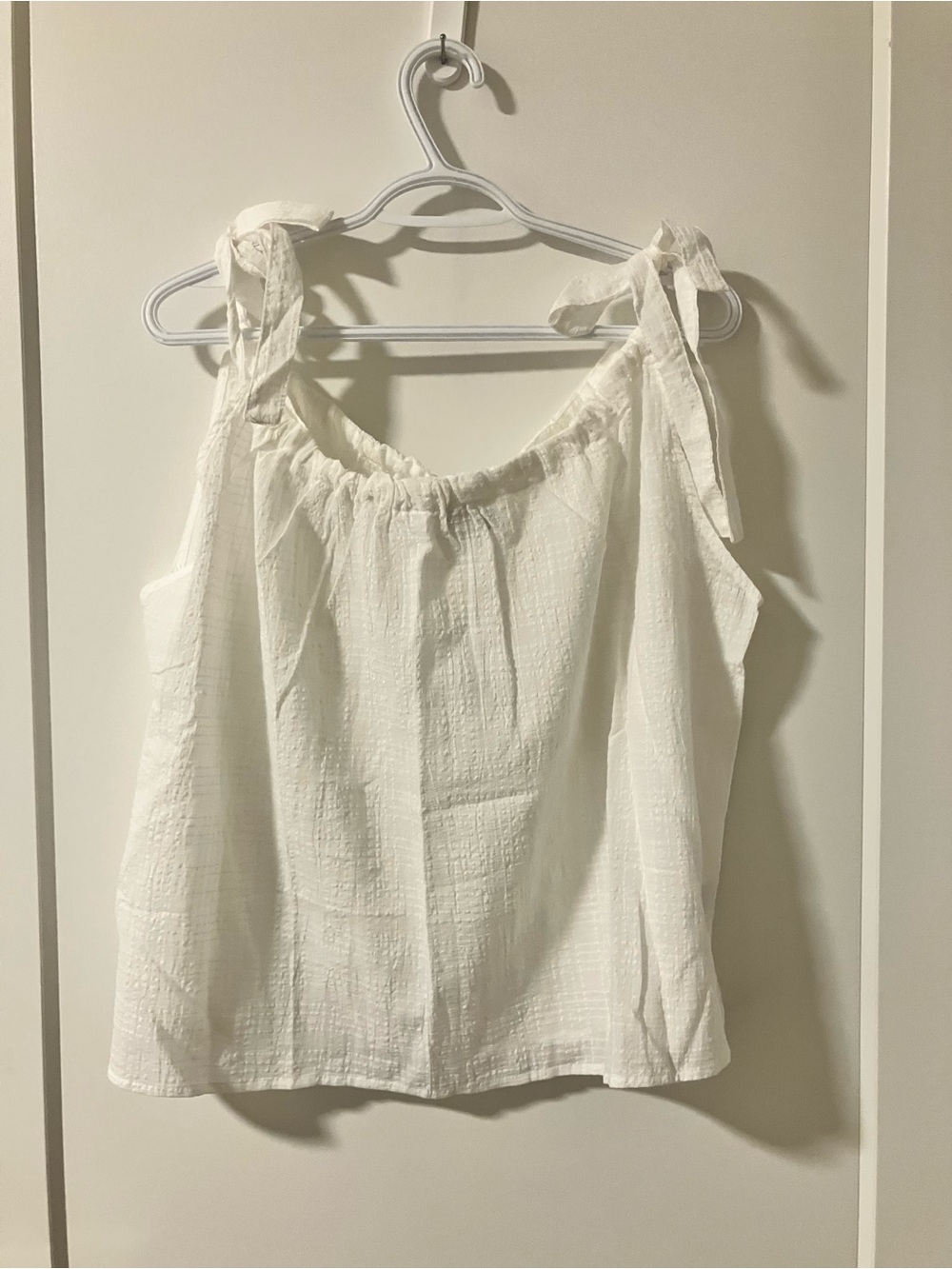 Gap White Tie-Shoulder Women’s Tank Top
